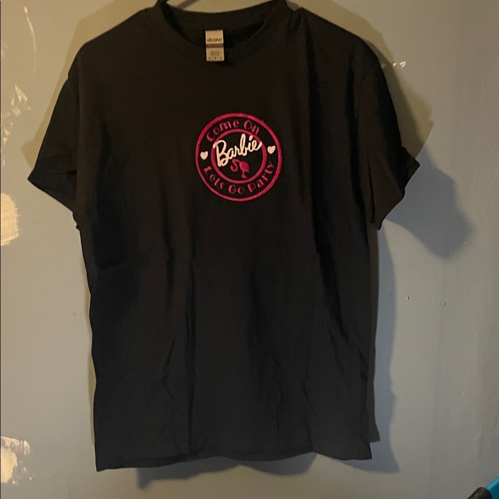 Come on Barbie Let’s Go party Black Barbie Graphic T-Shirt